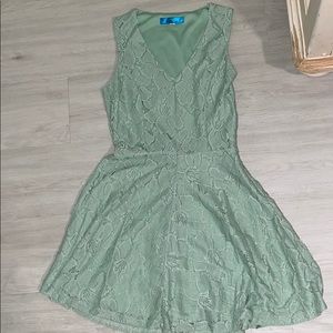 Mint green lace dress